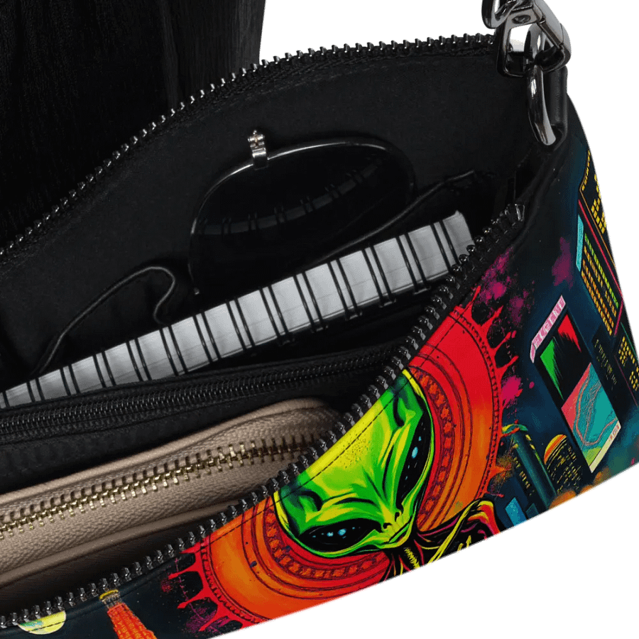 Neon Alien Meditations Crossbody Bag product image (6)