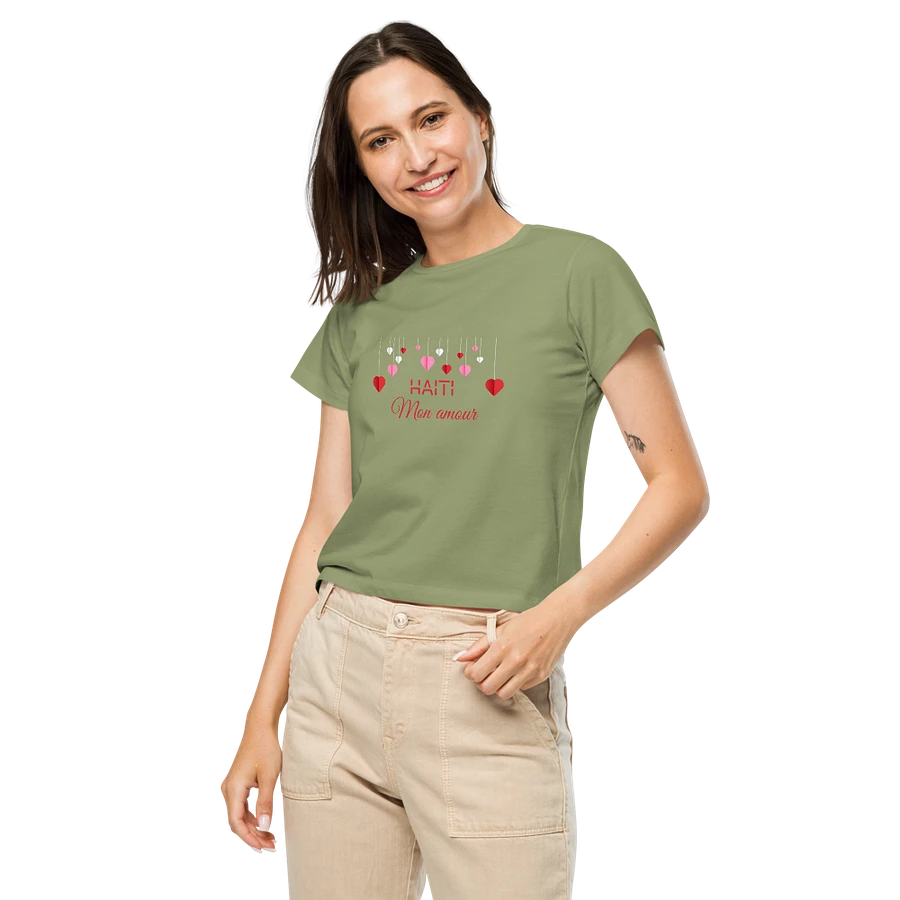 Haiti Mon Amour Women Hearts High-Waisted Tee product image (8)