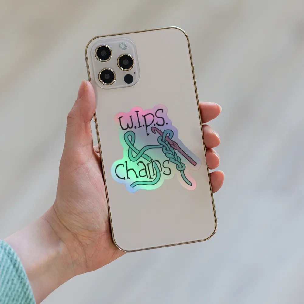 W.I.P.S & Chains Holographic Sticker product image (7)