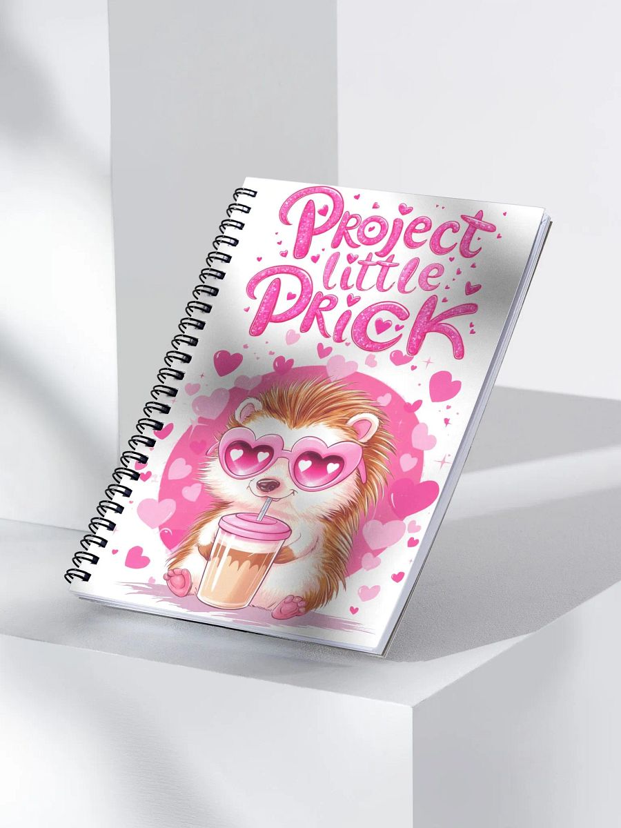 Adorable Hedgehog Heart Spiral Notebook product image (3)