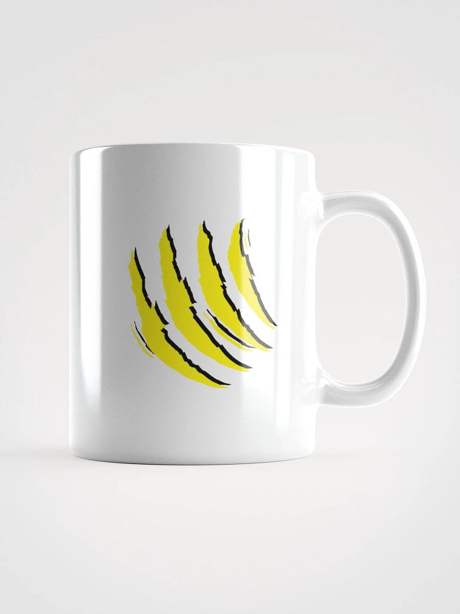 Taza blanca brillante edición TryTiger (Garra amarilla) product image (2)