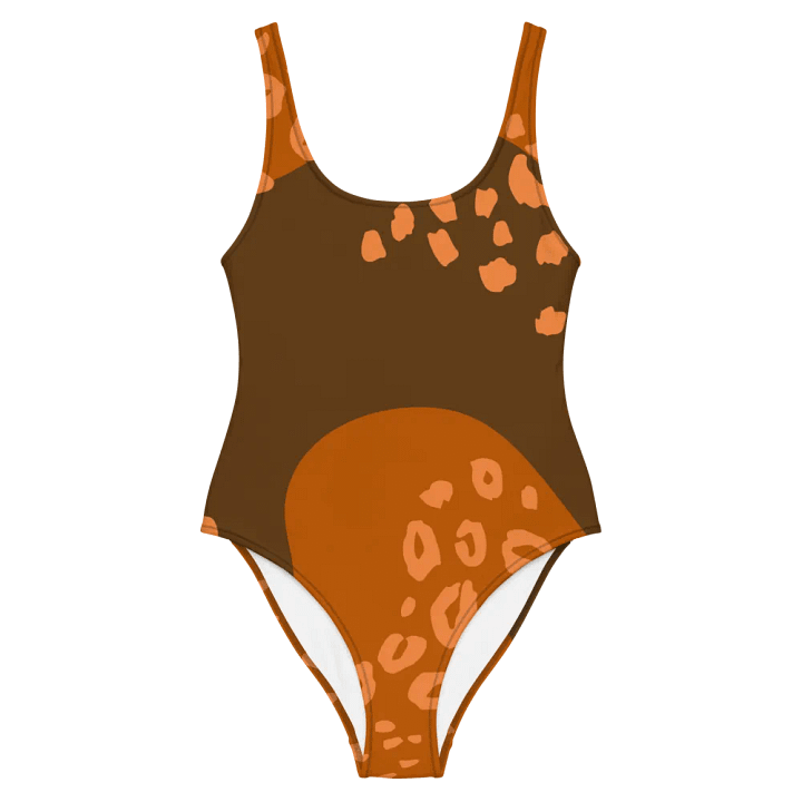 Orange Flowing Waves All-Over Swimsuit product image (2)