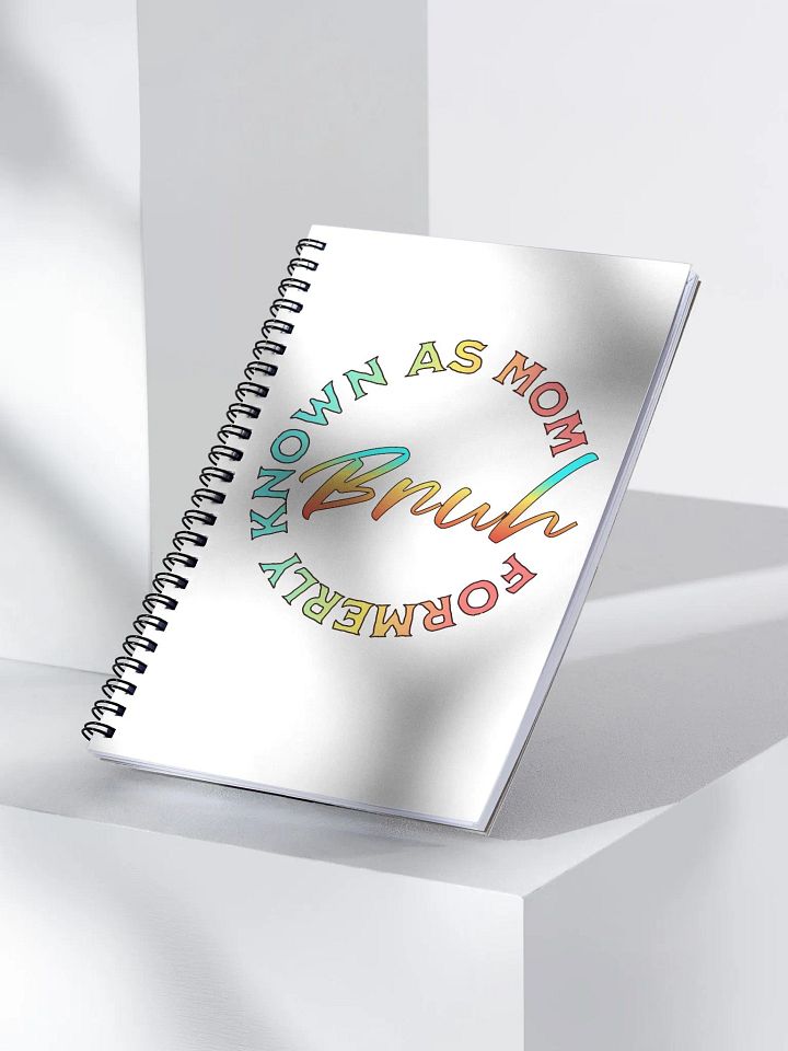 Formerly Known As Mom Bruh Colorful Gradient Spiral Notebook product image (2)