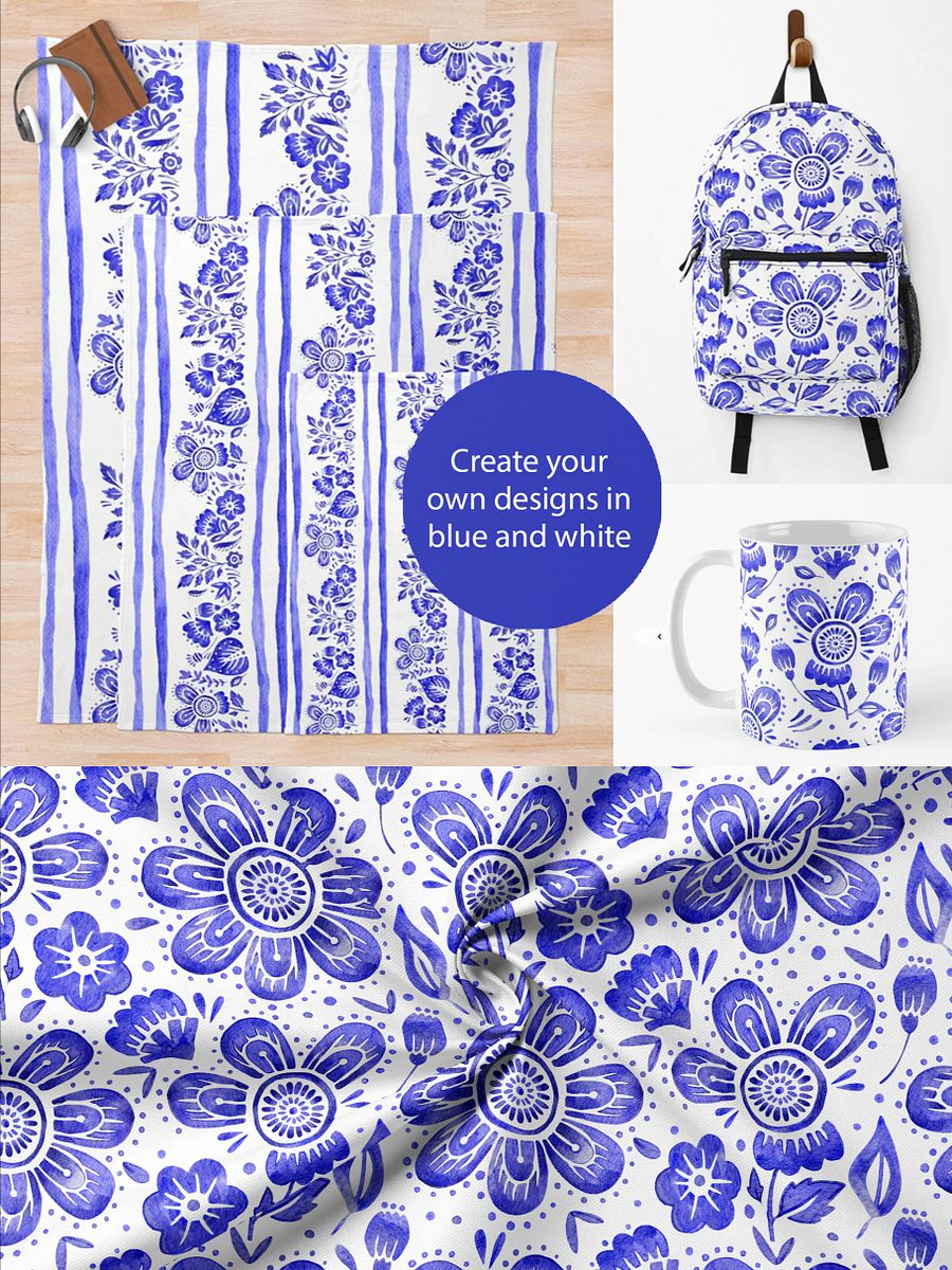 Folk Florals Seamless Patterns product image (3)