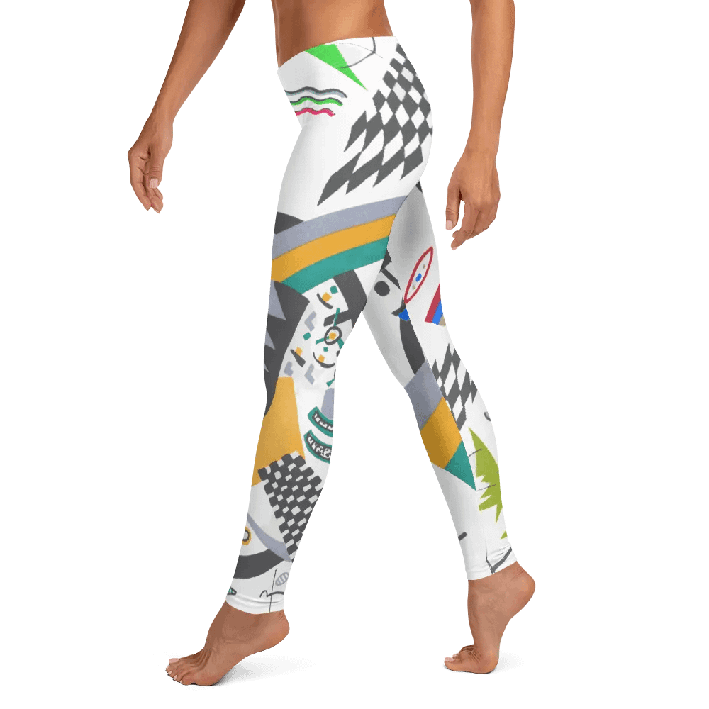 Abstract Lithographic Pattern Design leggings - V4 product image (4)