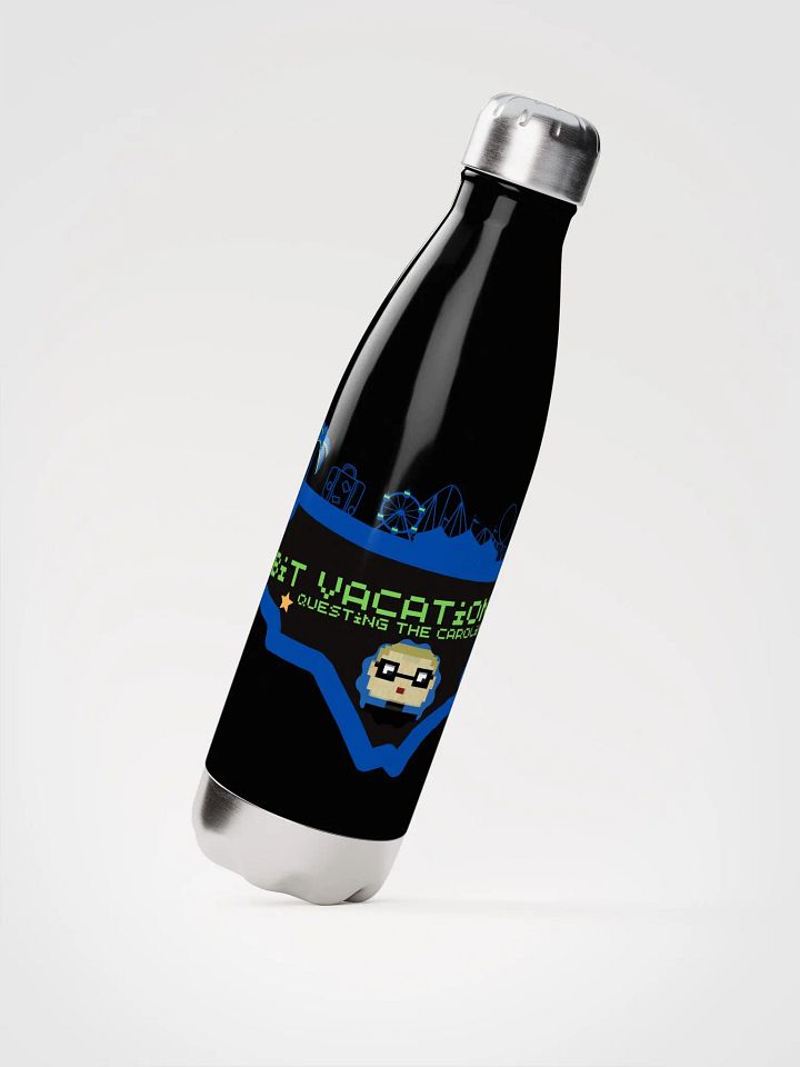 8-Bit Map Logo Stainless Steel Water Bottle product image (2)