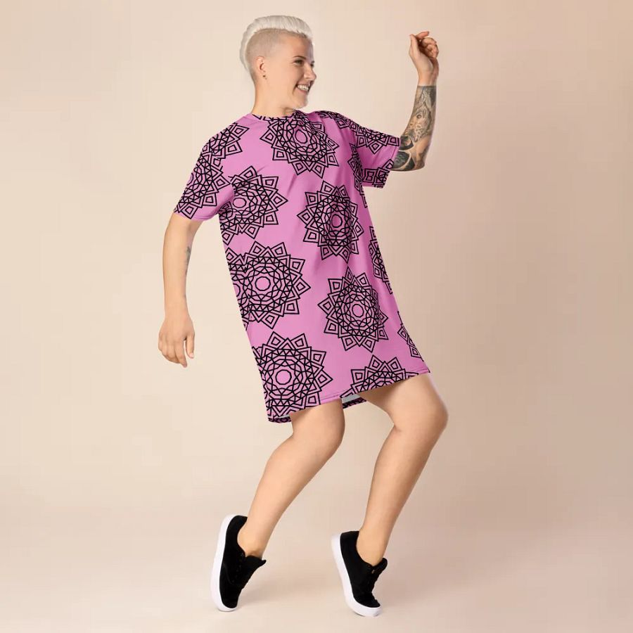 Pink Mandala T Dress product image (10)