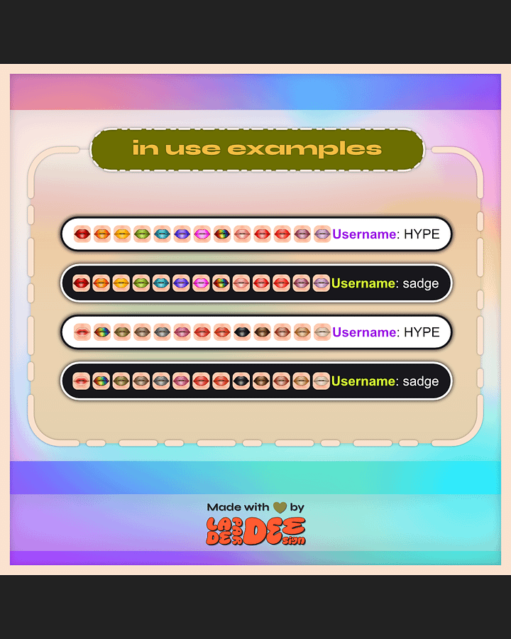 Lippie Badges [Fair Set] product image (2)