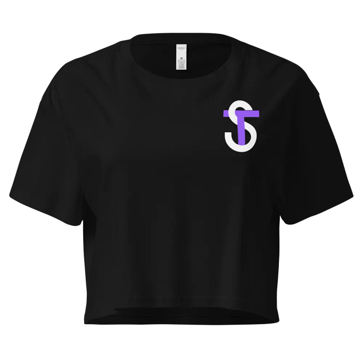 Monogram Purple/Wht Crop Top product image (1)