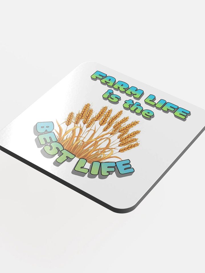 Farm Life Is The Best Life Illustrated Glossed Coaster product image (1)