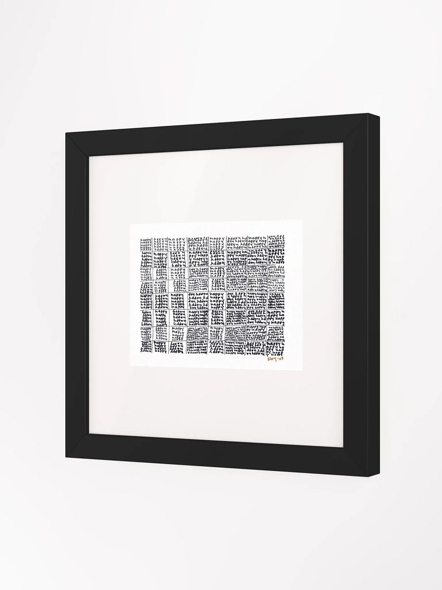 happy Panel Card Print Framed product image (2)