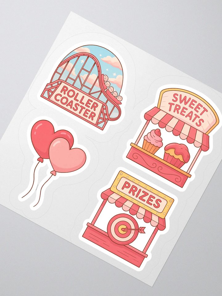 Whimsical Carnival Kiss Cut Stickers Set product image (4)