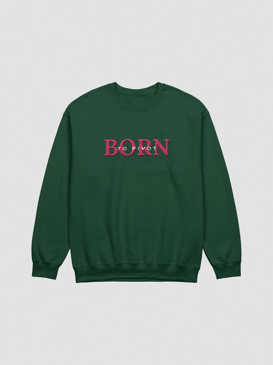 Born to Pivot Manifesting Generator Embroidered Sweatshirt (Pink) product image (8)
