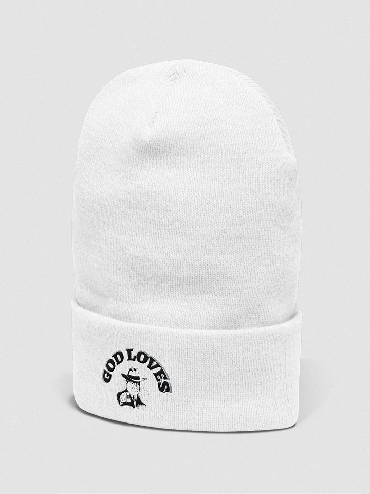 GOD LOVES YOU. Ornate Elegance Cuffed Beanie product image (2)