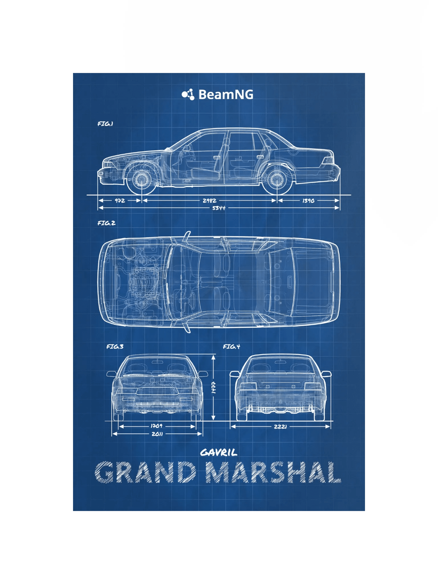Gavril Grand Marshal Blueprint Poster product image (4)