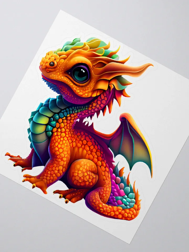 Whimsical Dragon Kiss Cut Stickers product image (5)