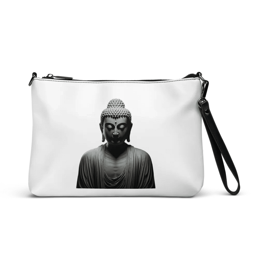 Crossbody bag with all-over print, featuring the image of the enlightened Buddha. product image (1)