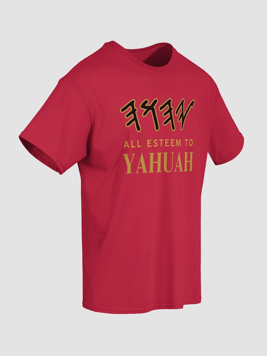 Yasharal Original Music: All Esteem To YAHUAH | T-Shirt | Cardinal Red product image (5)