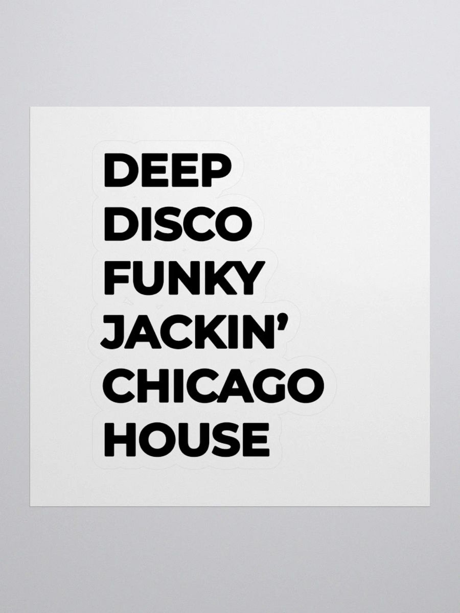Flipside's Chicago House in Black Vinyl Kiss Cut Sticker Set product image (1)