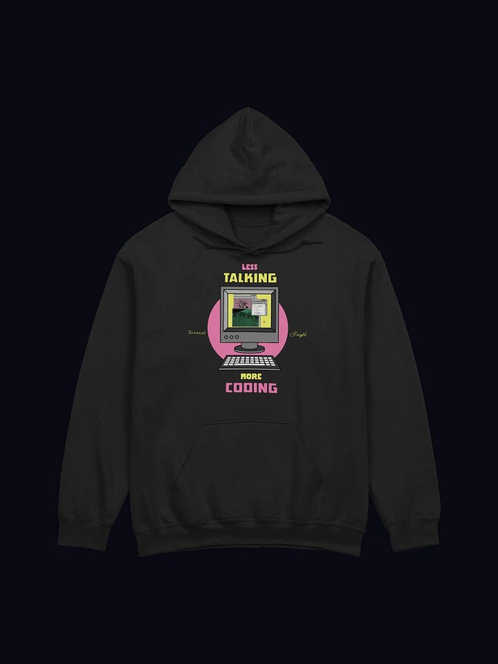Less Talking More Coding Hoodie (No Frame) product image (1)