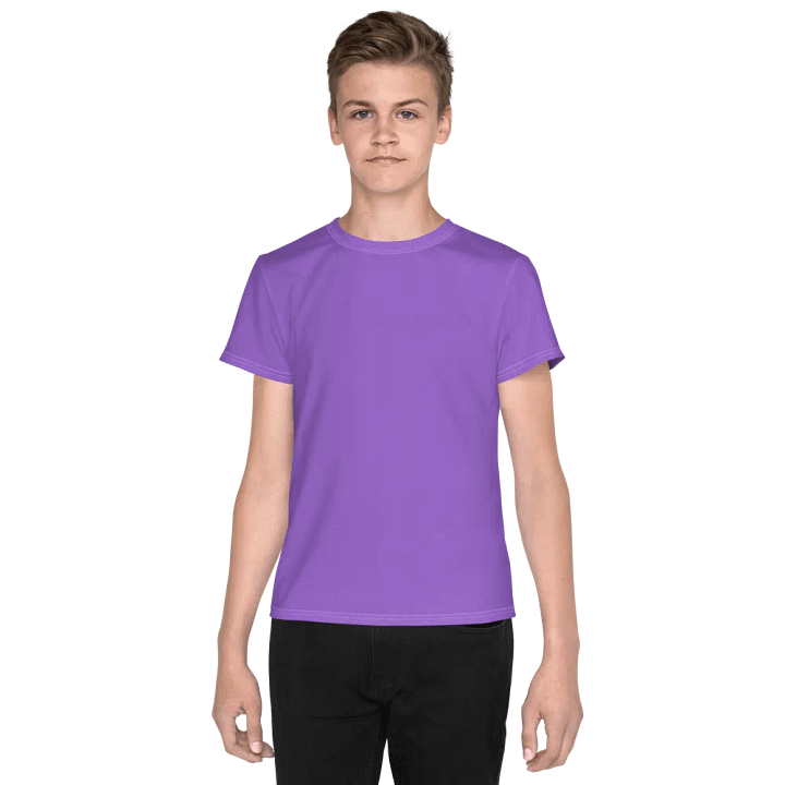 Youth Plain Color Amethyst T-Shirt product image (1)