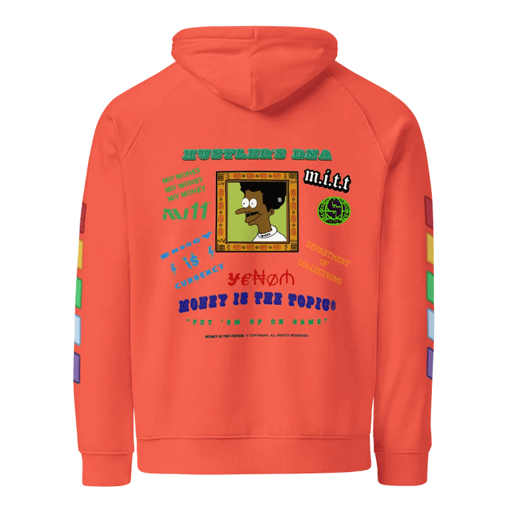 MONEY IS THE TOPIC™ ECO RAGLAN HOODIE UNISEX product image (2)