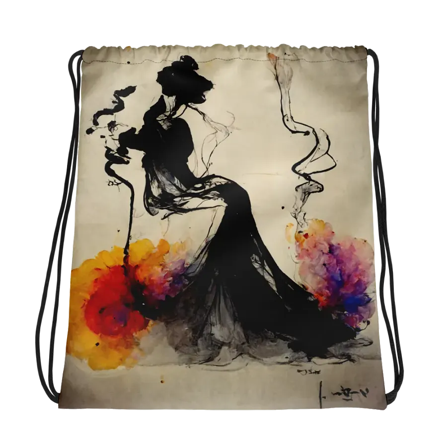 Ink Wash Dream All-Over Drawstring Bag product image (1)