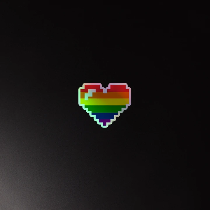 LIMITED EDITION Pixel Pride 2024 Holo Sticker product image (2)