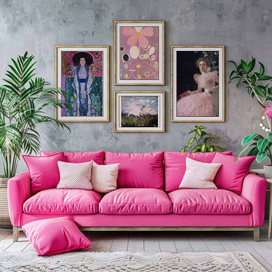Eclectic Pink Flamingo Gallery Wall Set of 11 DIGITAL Prints product image (4)