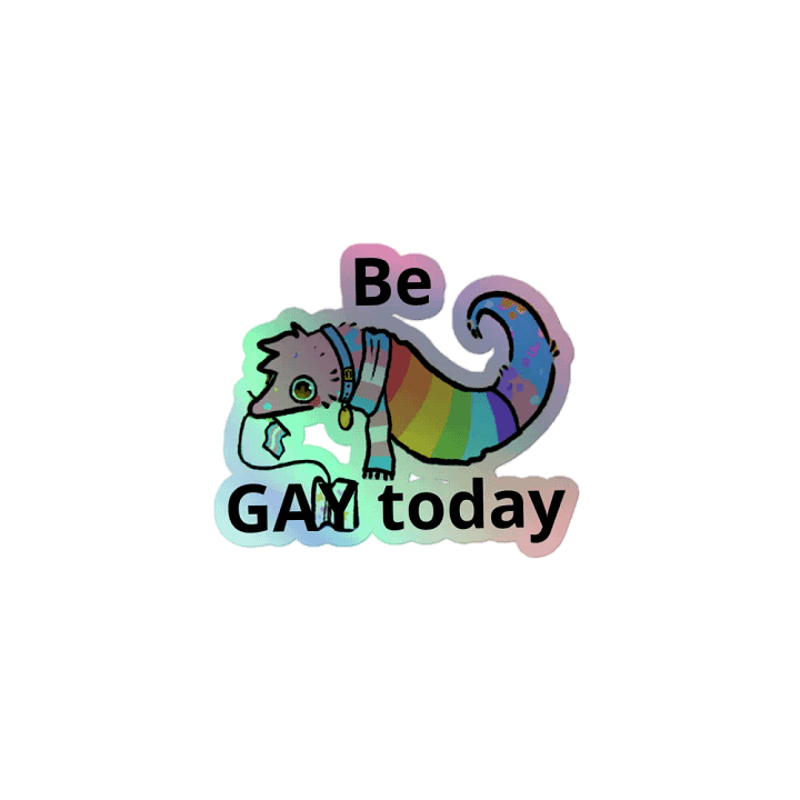 Be GAY today worm sticker product image (1)