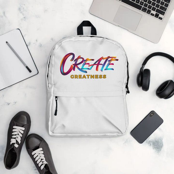 Create Greatness Full Print Backpack product image (1)
