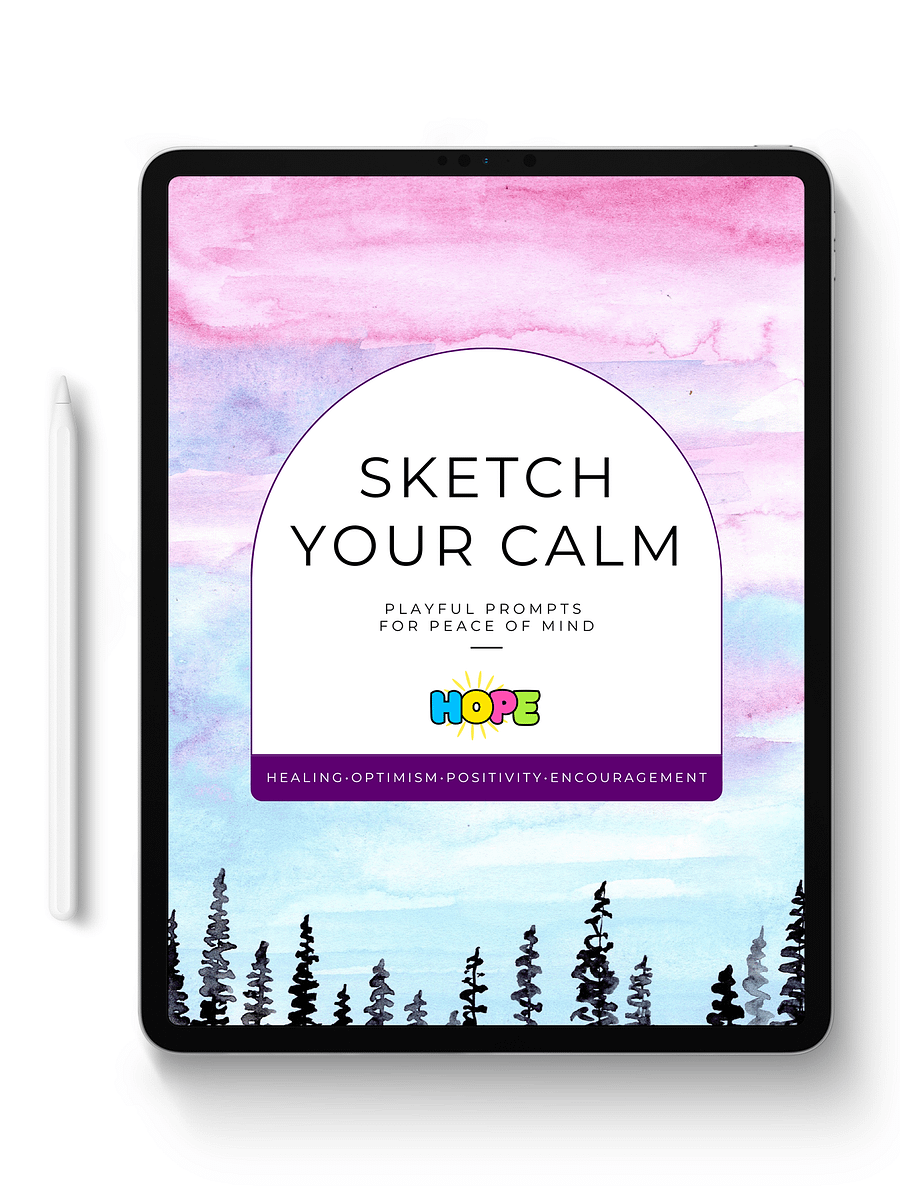 Sketch Your Calm: Art Journaling Prompts for Peace of Mind product image (2)