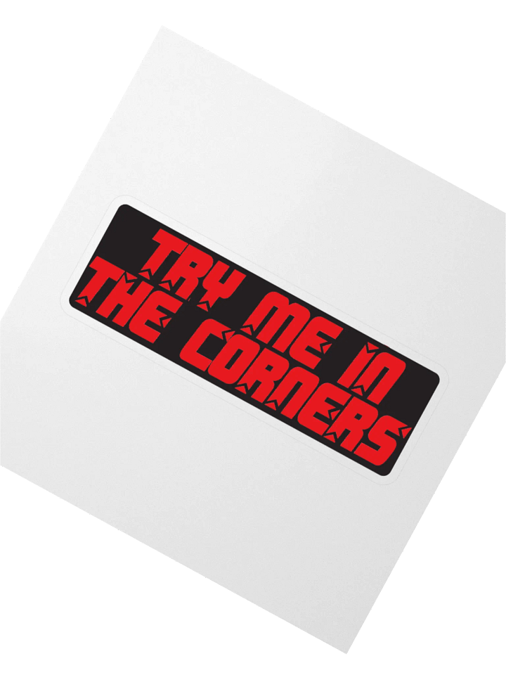 Try Me In The Corners Sticker product image (2)