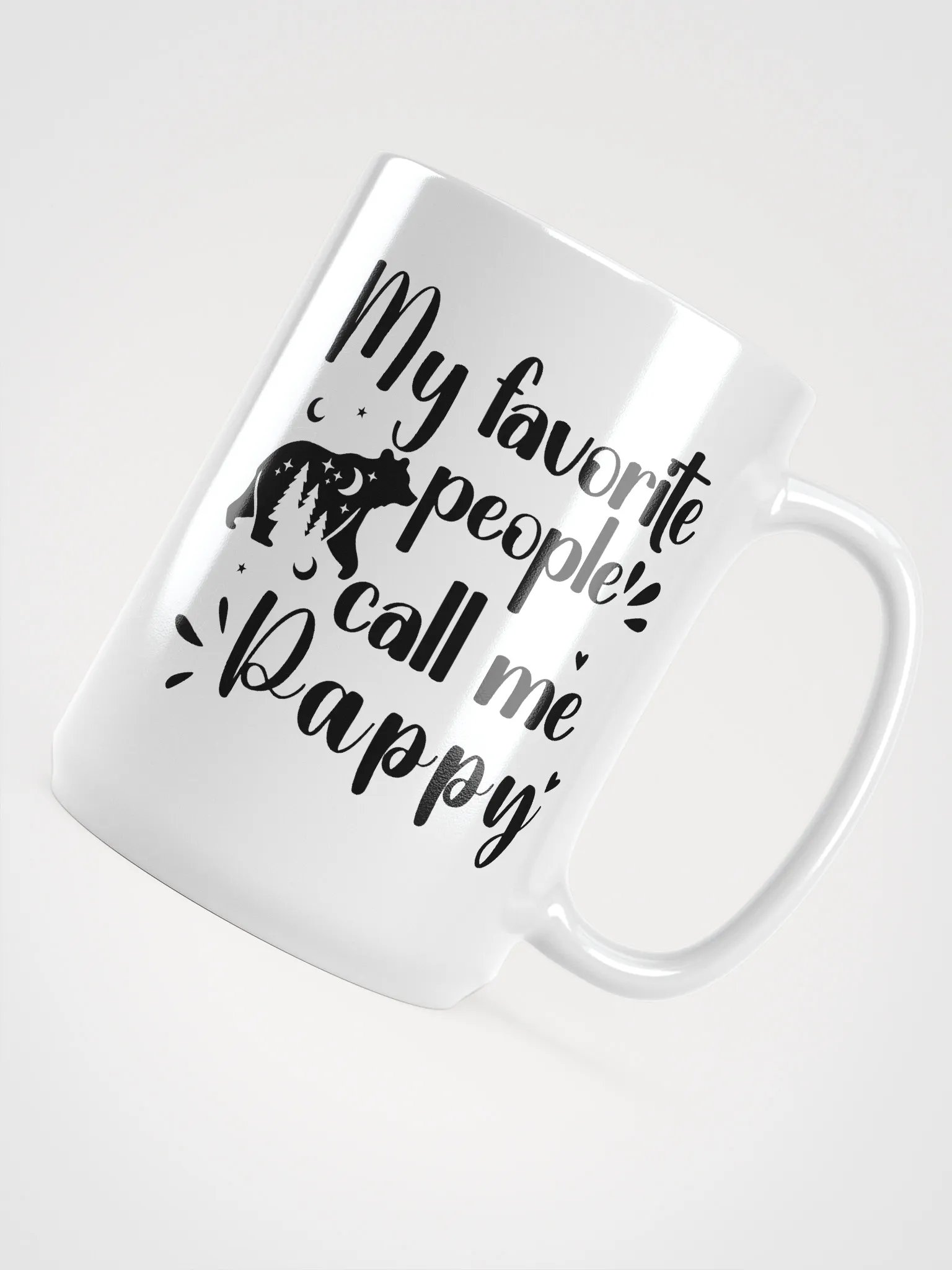 My Favorite People Call Me Pappy, Grandpa White Ceramic Mug product image (4)