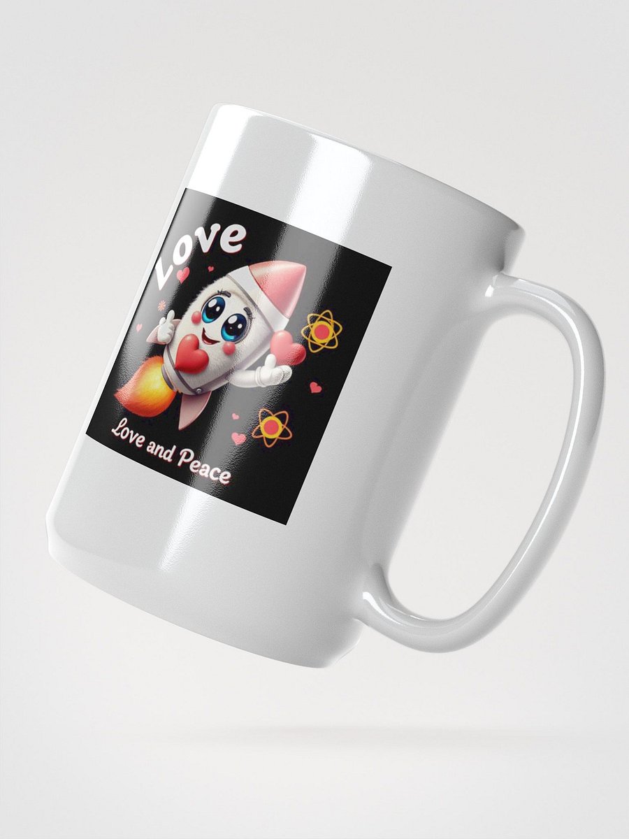Love and Peace White Glossy Mug product image (2)