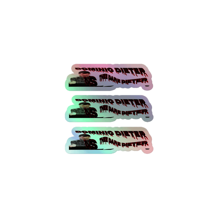 Dominic Dieter As Thee Dare Dieter 01 - Kiss-Cut Holographic Sticker Sheet product image (1)