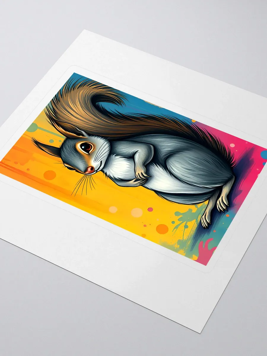 Whimsical Squirrel Kiss Cut Stickers product image (3)