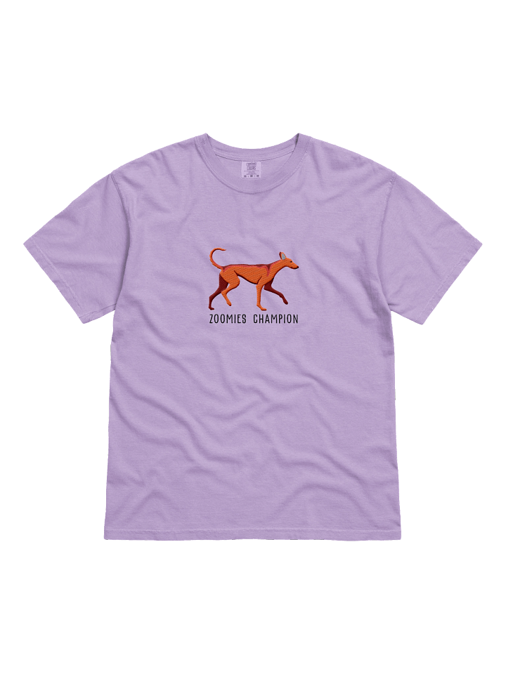 Zoomies Champion T-Shirt(Embroidered) of an Ibizan Hound(Red) product image (11)