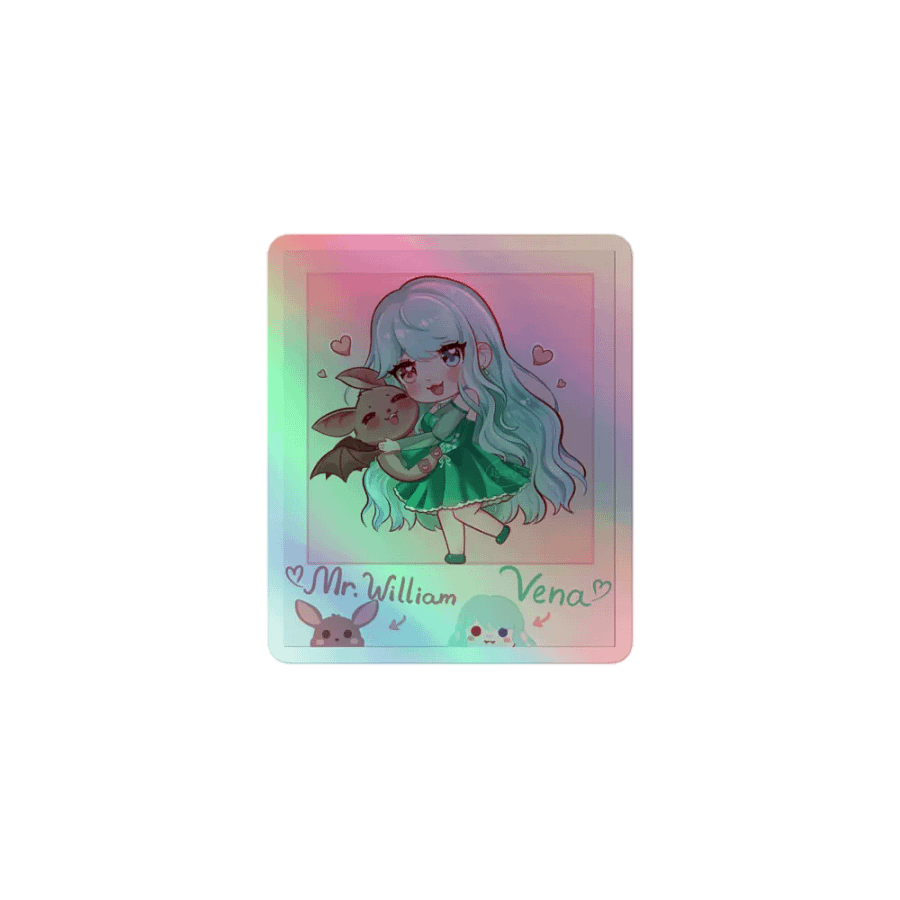Vena and Mr. William Holographic Sticker Sheet product image (1)