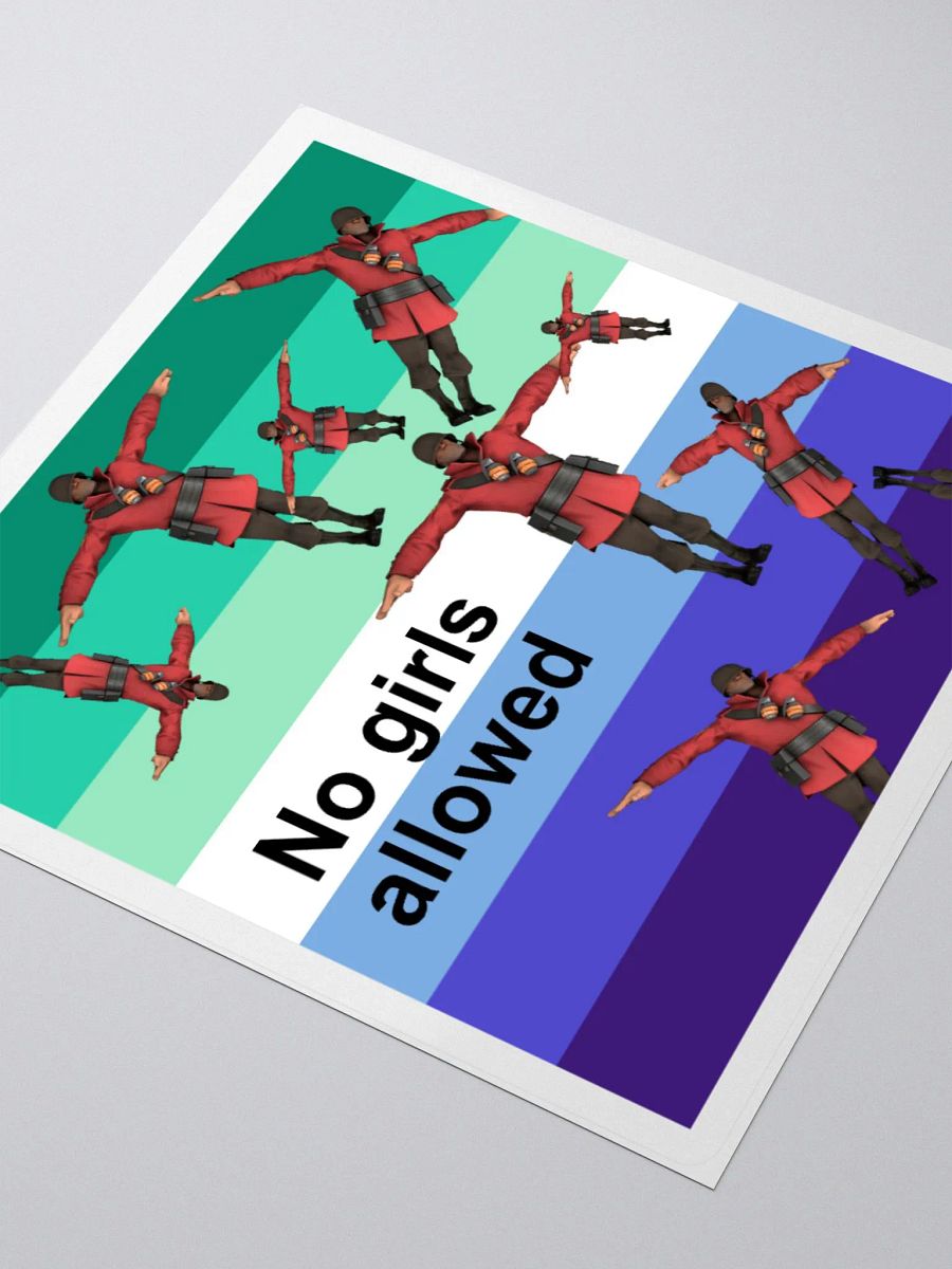 MLM No Girls Allowed Pride sticker product image (9)