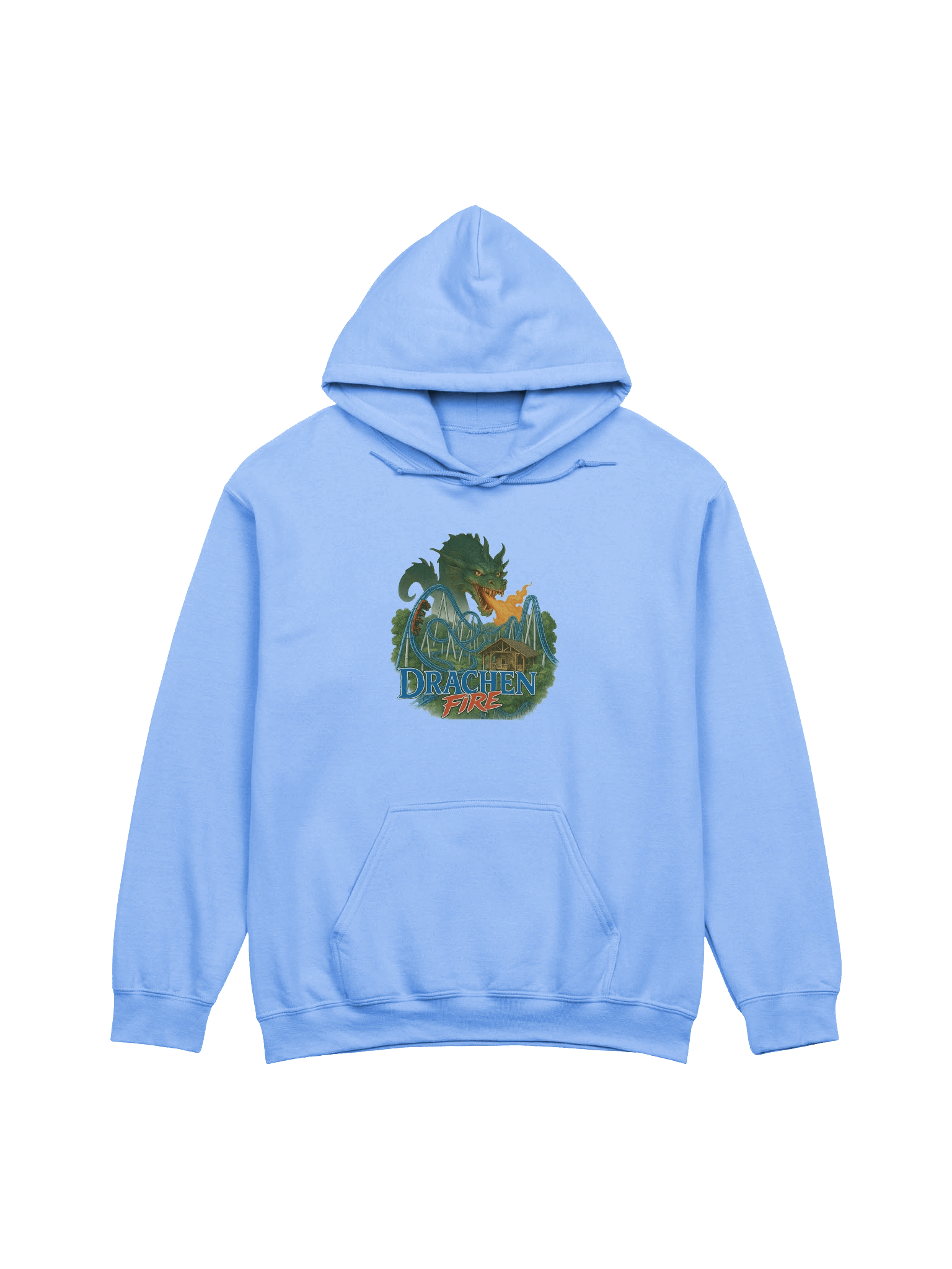 Drachen Fire Roller Coaster Unisex Hoodie product image (9)