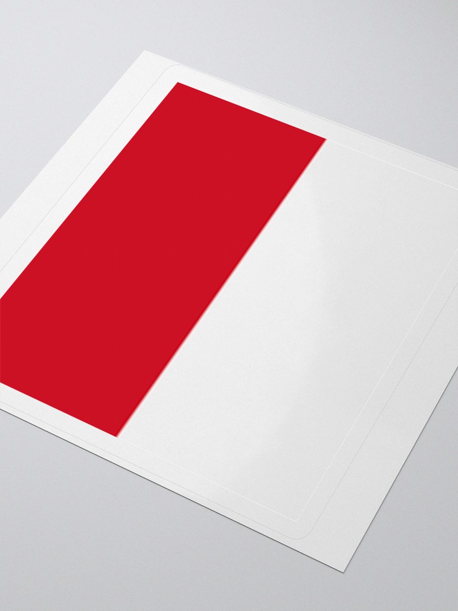 Exclusive Monaco Flag Inspired Kiss-Cut Sticker by TDS Music - Original Design (3" x 3", 4" x 4", 5.5" x 5.5") product image (9)