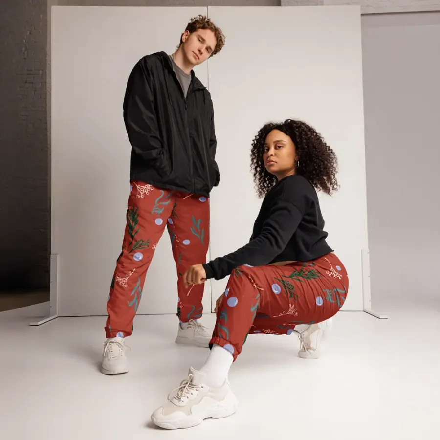 Winter Botanical All-Over Print Track Pants product image (12)