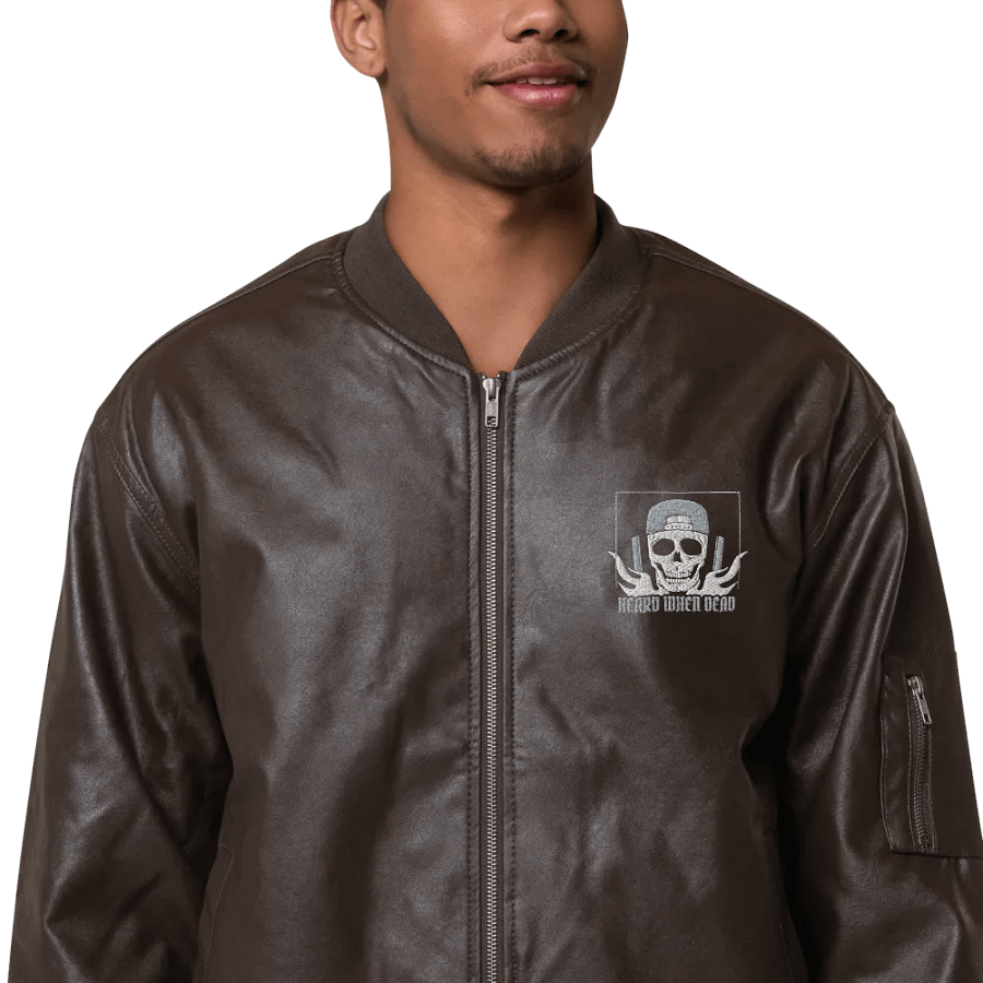 Threadfast Apparel Faux Leather Bomber Jacket (v5) product image (8)