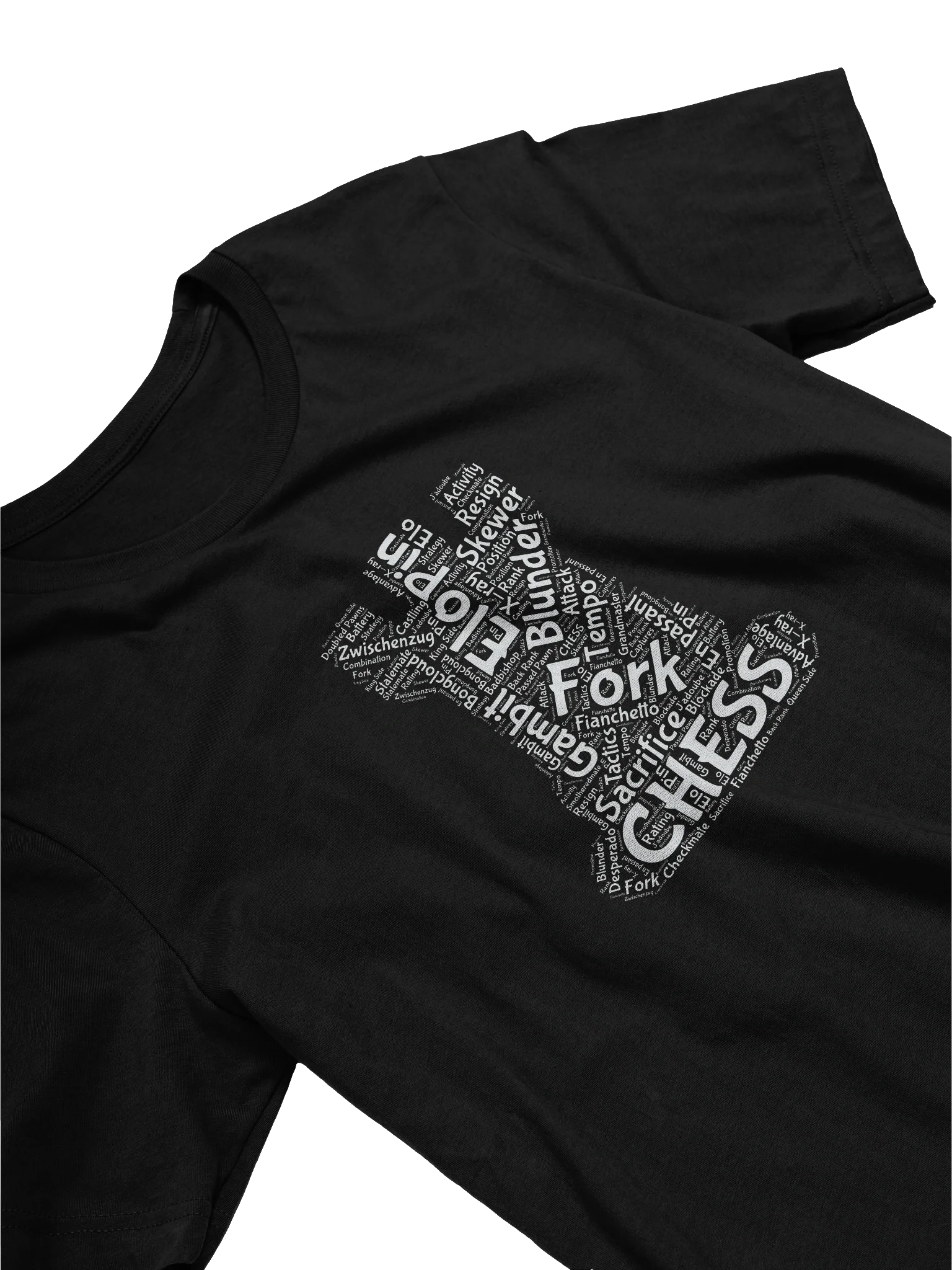 Rook Word Cloud Chess T-shirt product image (3)