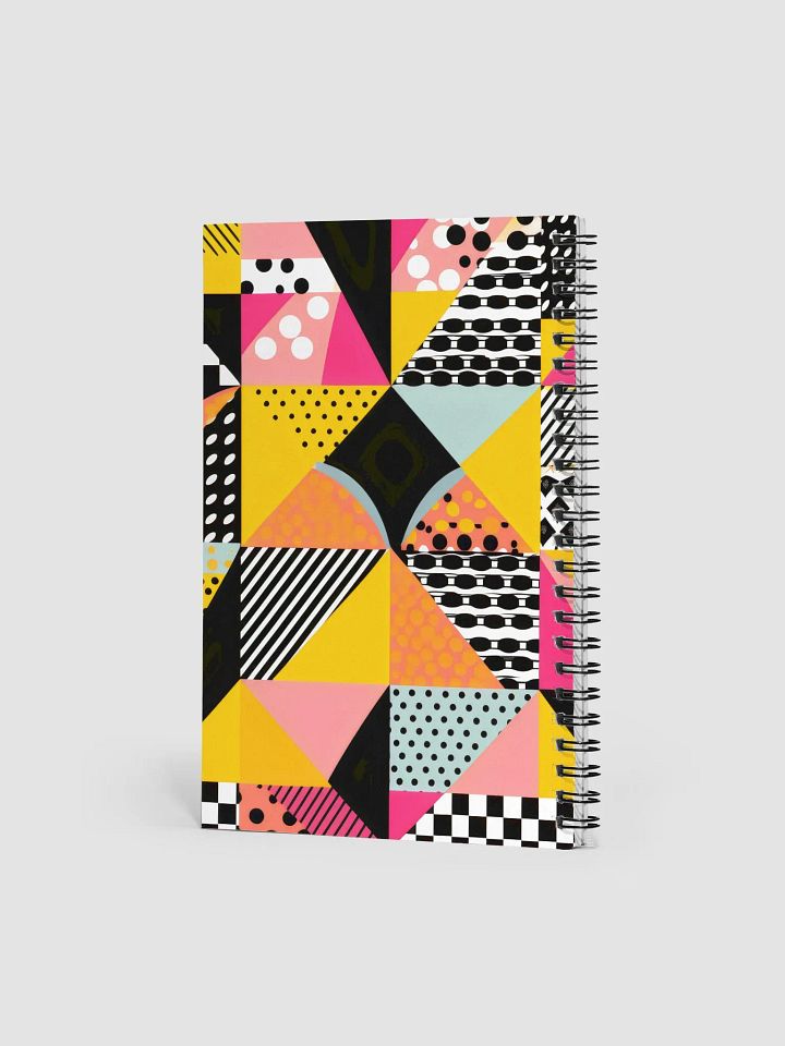 Vibrant Geometric Dreams Spiral Notebook product image (2)