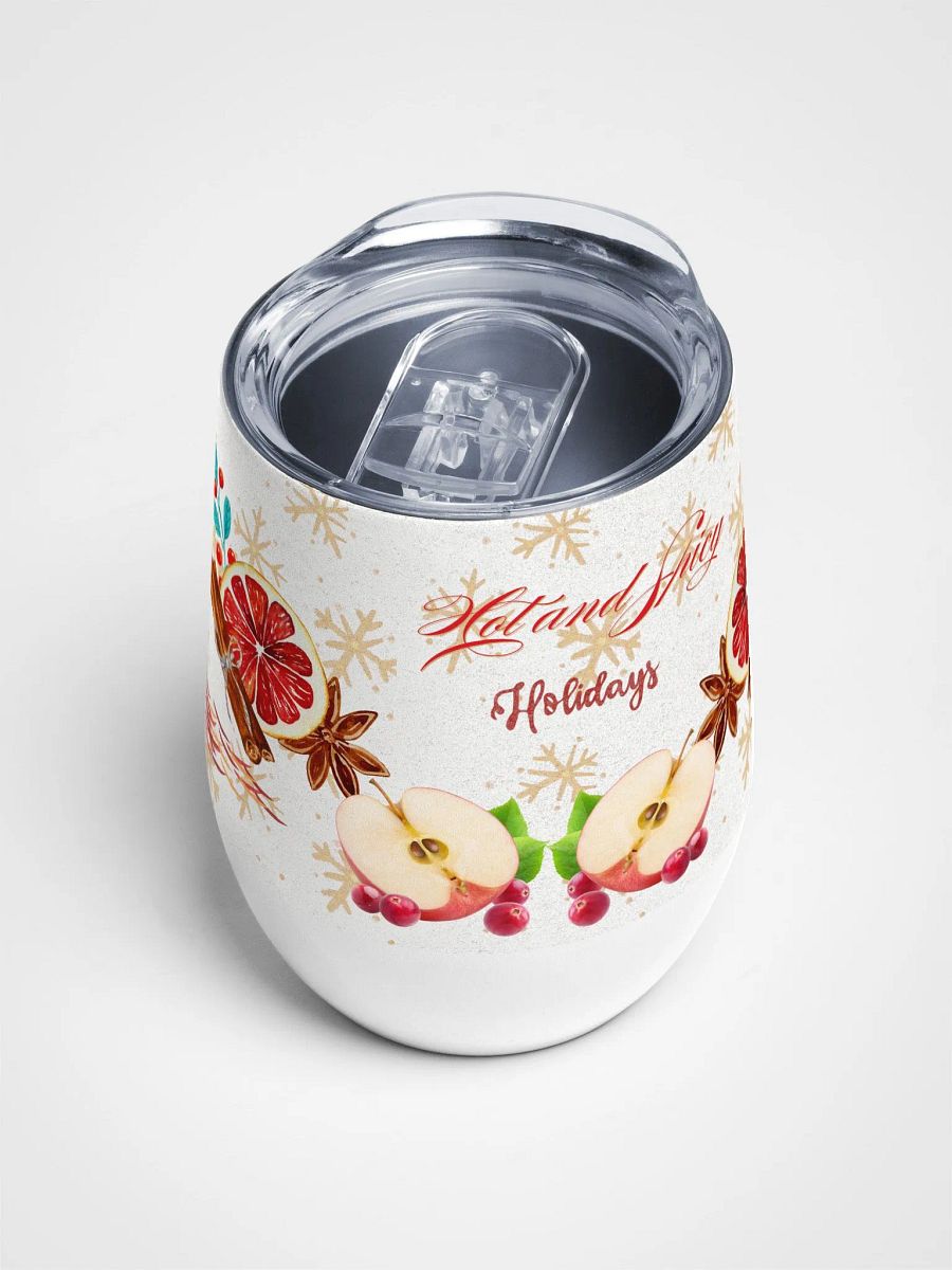 Spicy Holiday Wine Tumbler gift for moms dads friends colleagues product image (4)