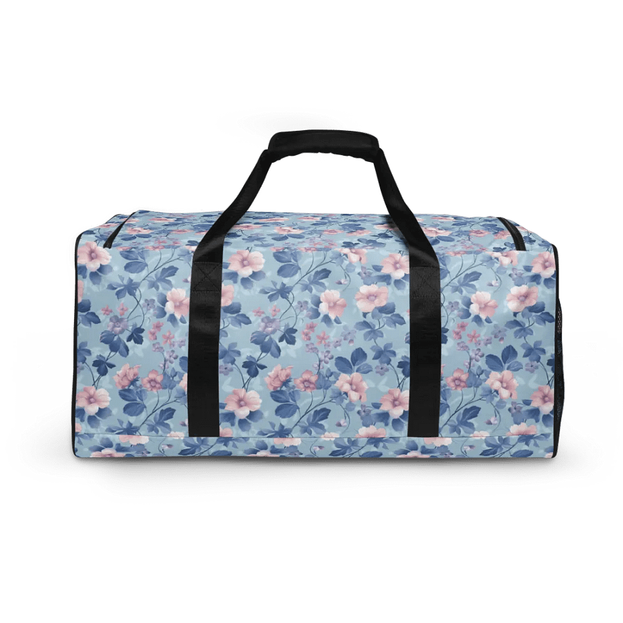 Serene Blue Blossoms Duffle Bag product image (2)