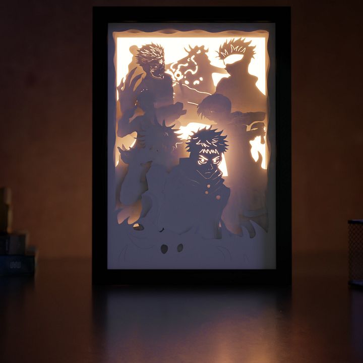 Jujutsu Kaisen Lightbox template 2 in 1 - PDF PNG SVG DXF + Video Tutorial product image (2)