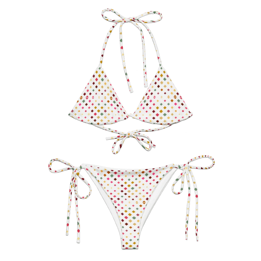 Colorful Square Pattern Design String Bikini product image (6)